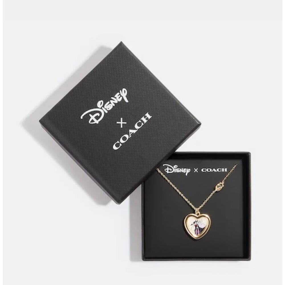 Disney X Coach Villains Heart Necklace New - Picture 3 of 6